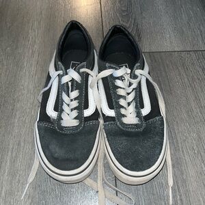 Vans Black and White kids shoes